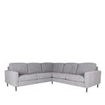 Bank Genua 2-Zits + Hoek + 2-Zits Grijs Structure