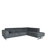 Bank Modena Ottomane + 2.5-Zits Graphite Microskin| Voorstaand Rechts