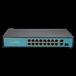 PoE Switch 16 poorten  Hi PoE 100Mb/s  met 2 x Gb Uplink