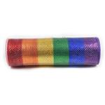 Deco Mesh Metallic - Regenboog 26 cm x 9 m (10 Yard) Decomesh 26 cm br 10 yard/9 m