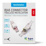 echnetix RJ45-DIY connectoren CAT6 per 2 stuks