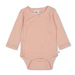 Wikkelromper Rib Roze