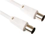 Velleman - Velleman Coax kabel 10m Wit 2xMannelijk