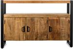 Dressoir Britt 3 Deur | Mangohout / Zwart Metaal