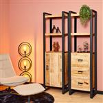 Boekenkast Boaz 3 Lades | 200x55x40 cm