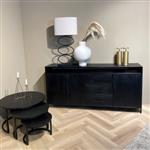 Dressoir Kala Open 180 cm | Zwart Mangohout