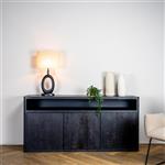 Dressoir Tenna | Zwart Mangohout | 180 cm