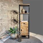 Boekenkast Len 1 deur 1 lade | 200x40x60 cm