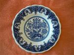 Handgeschilderd Delfts Blauw Wandbord - Distel