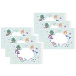 Zeemeermin Stickers 11cm 6st