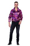 Paarse Blouse Heren Folie Pailletten