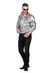 Zilveren Blouse Heren Disco