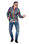 Regenboog Blouse Heren Metallic