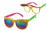 Neon 80S Bril Hologram Met Klep