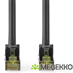 CAT7 Netwerkkabel | S/FTP | RJ45 Male | RJ45 Male | 20.0 m | Snagless | Rond | LSZH | Zwart | Label