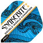 Red Dragon Peter Wright Snakebite Double World Champion Flights Blue and White