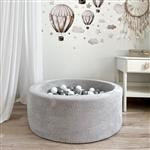 Ballenbad - Teddy - 90x30cm - Grijs Excl ballen