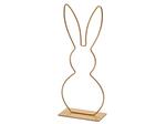 Actie Metalen frame Haas Rabbit Staand oor op voet 50 cm Goud Van 16,99 voor maar E 9.99 OP=OP