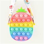 Antistress Pop It Fidget Portemonnee Portemonnee voor Meisjes - Push Bubble Crossbody Strap Coin Bag