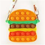 Antistress Pop It Fidget Portemonnee Portemonnee voor Meisjes - Push Bubble Crossbody Strap Coin Bag