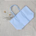 Tote tas met grote capaciteit voor dames - Macaron kleuren waterdichte coating PVC handtas met rits