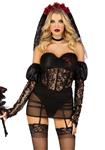 Halloween Kostuum Dames Bodysuit Bruid Leg Avenue