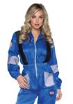 Astronaut Jumpsuit Blauw Dames Leg Avenue