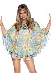 Hippie 60S Poncho Dames Leg Avenue