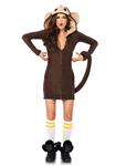 Aap Jurk Bruin Dames Leg Avenue