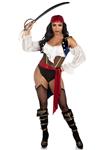 Piratenpak Dames Bodysuit Leg Avenue