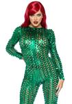 Groene Catsuit Dames Leg Avenue
