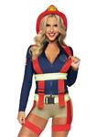 Brandweer Pak Dames Bodysuit Leg Avenue