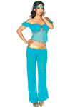 Prinses Jasmine Kostuum Blauw Dames Leg Avenue