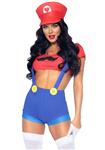 Super Mario Pak Rood Blauw Dames Leg Avenue
