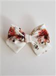 Haarklem  met Grote Strik bloemen wit