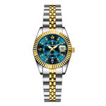 Luxury Elegant Watch for Women - 3ATM Waterproof Luminous Date Stainless Steel Quartz