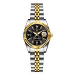 Luxury Elegant Watch for Women - 3ATM Waterproof Luminous Date Stainless Steel Quartz