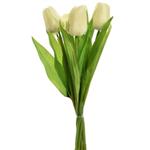 Tulp Tulpen Creme Ivory 35cm - Bundel van 7 stuks - Van het merk: PURE, Zijde Merk: PURE   Zijde Tul
