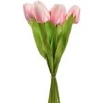 Tulp Tulpen Roze 35cm - Bundel van 7 stuks - Van het merk: PURE, Zijde Merk: PURE   Zijde Tulpen