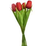 Tulp Tulpen Rood 35cm - Bundel van 7 stuks - Van het merk: PURE, Zijde Merk: PURE   Zijde Tulpen