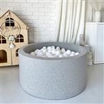 Ballenbad - Cotton- 90x40cm - Light Grey Excl ballen