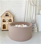 Ballenbad - Cotton- 90x40cm - Beige Excl ballen