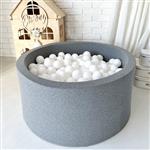 Ballenbad - Cotton- 90x40cm - Grey Excl ballen