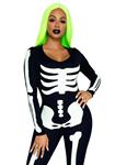 Halloween Catsuit Dames Glow In The Dark Leg Avenue