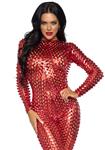 Rode Catsuit Dames Leg Avenue