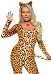 Poema Catsuit Oranje Dames Leg Avenue