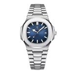 Luxury Square Business Watch - Waterproof Luminous Date Stainless Steel Quartz