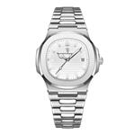 Luxury Square Business Watch - Waterproof Luminous Date Stainless Steel Quartz