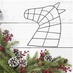 Metalen Frame Paardenhoofd voor Kransen - Zwart 35 x 31 cm - 5mm Metalen frame