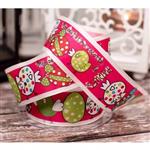Lint Roze Paaskuikens - Oeuf Cocottes Lint 40mm x 20m Lint met draad